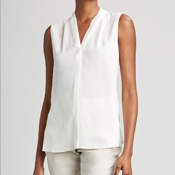 SOLD Ellie Tahari GINNY SHIRT - Color: Fresh Pearl - Picture 4 of 5